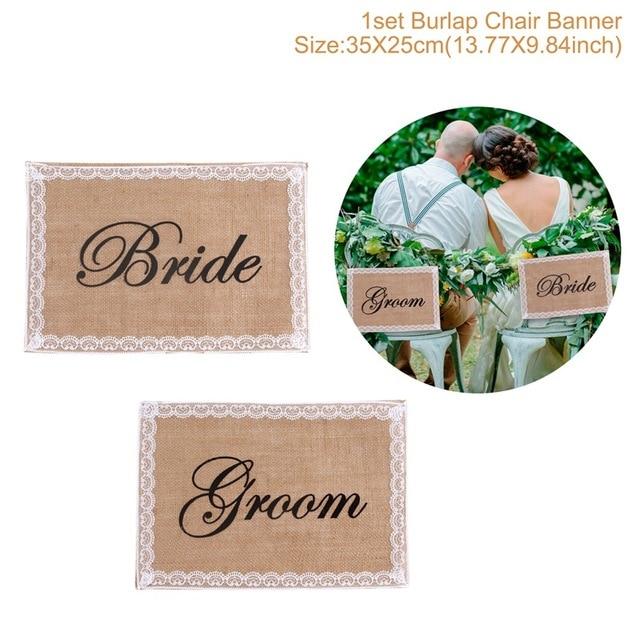 Mr and Mrs chair signs - The Suggestion Store