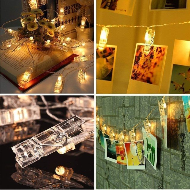Photo Clip String 10 Lights Romantic Wedding Decoration