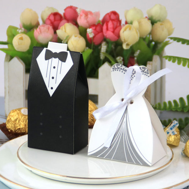 WEDDING GIFT FOR GUEST BRIDE & GROOM CANDY BOX