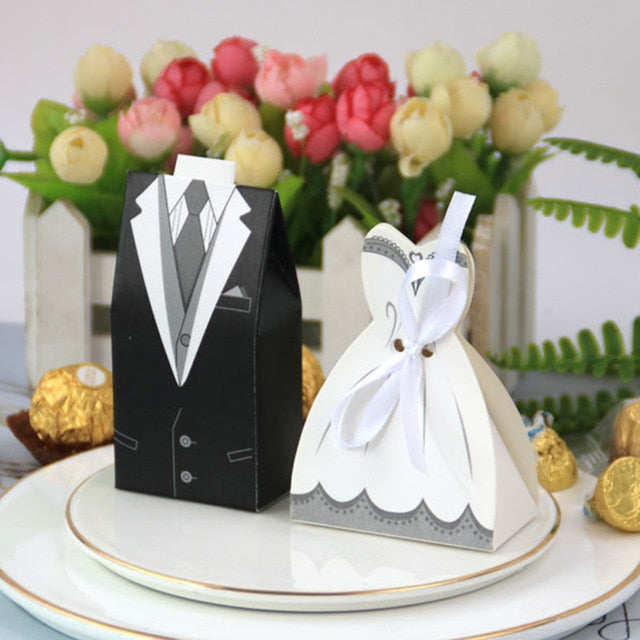 WEDDING GIFT FOR GUEST BRIDE & GROOM CANDY BOX