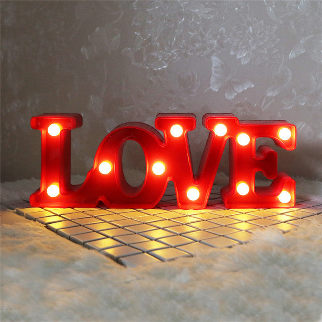 3D LOVE LED Letter Sign