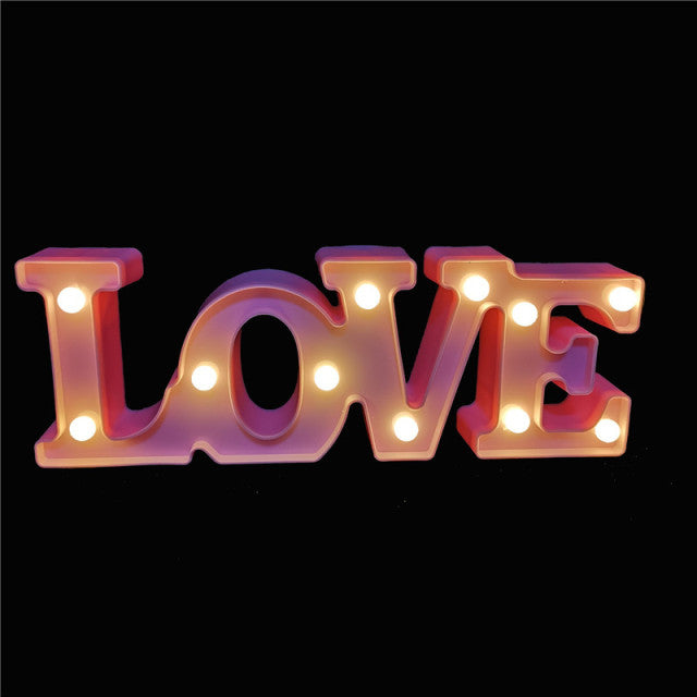3D LOVE LED Letter Sign