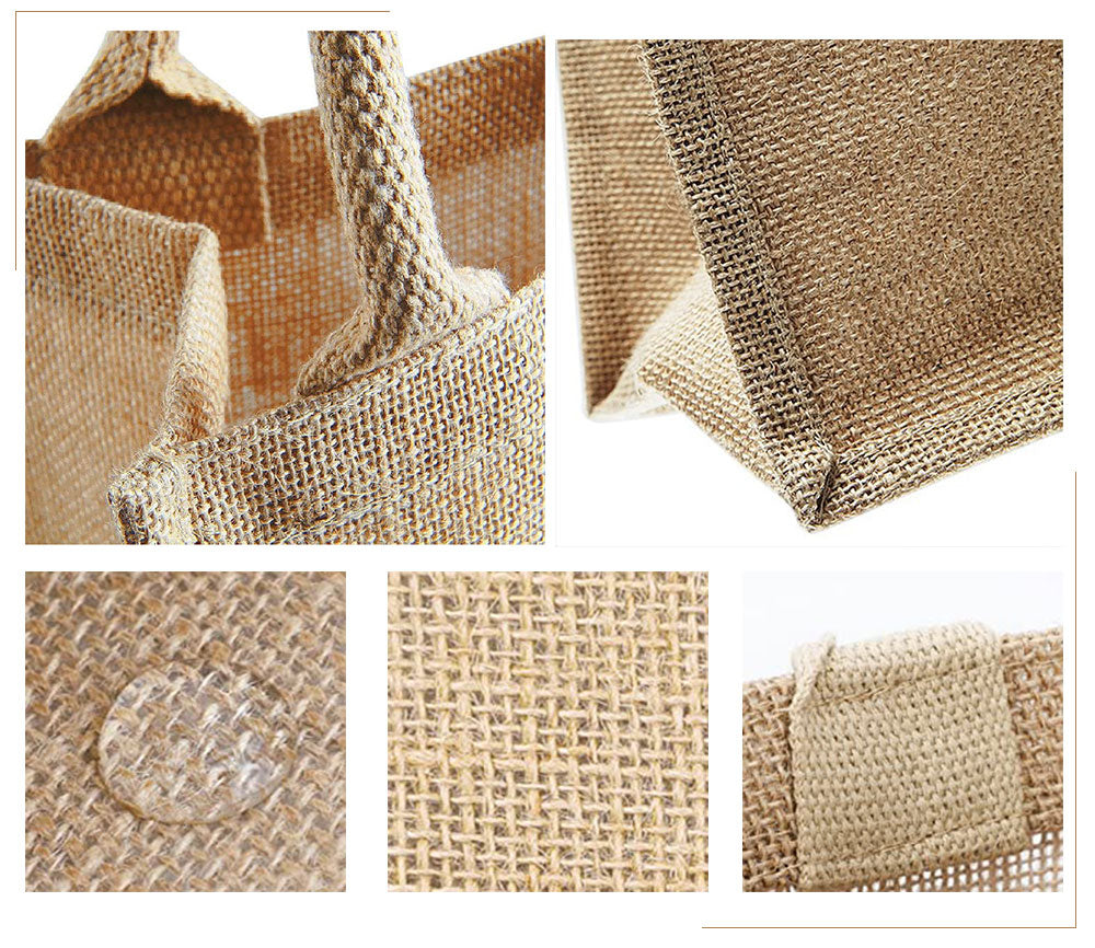 Personalized Wedding Burlap Tote Bag