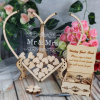 Heart shape Transparent Wedding guest book + Rustic Sweet Heart Drop box