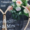 Heart shape Transparent Wedding guest book + Rustic Sweet Heart Drop box