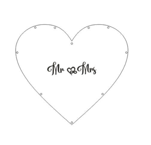 Heart shape Transparent Wedding guest book + Rustic Sweet Heart Drop box