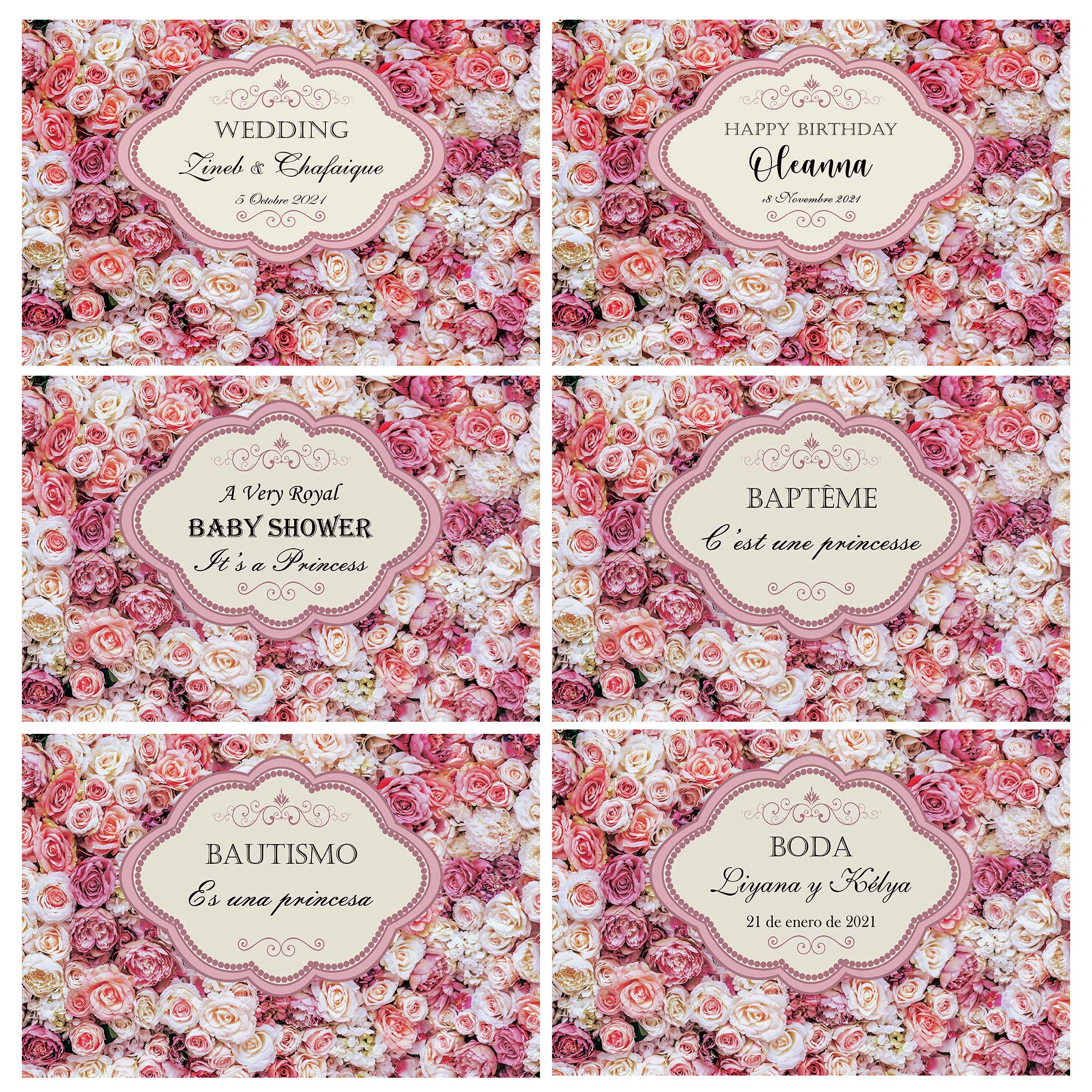 Wedding Photocall Flower Venue Decoration