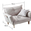 Convertible Adjustable Sofa Couch and Love Seat Japanese Furniture Fold Down Futon Sofabed