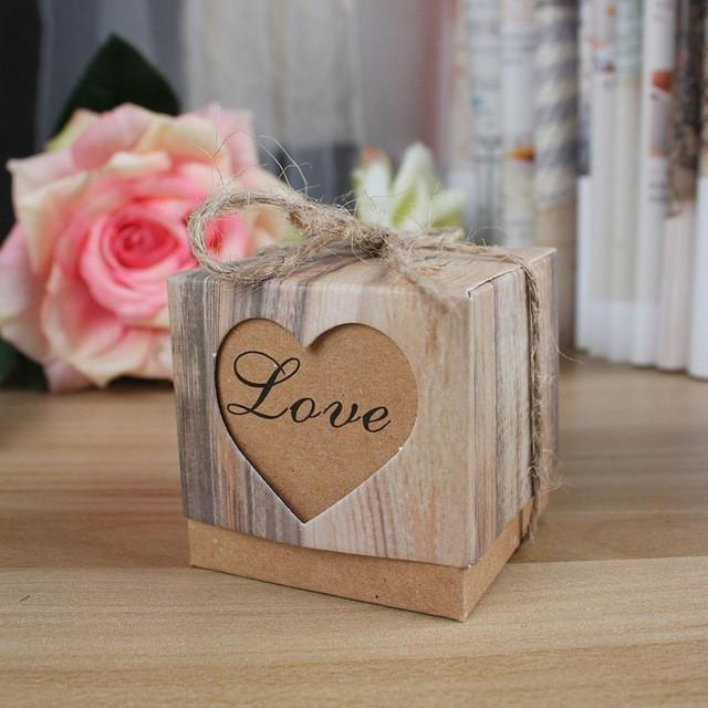 50pcs/lot Romantic Heart Candy Box for Wedding Decoration - The Suggestion Store