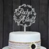 CUSTOM WEDDING CAKE TOPPER PERSONALIZED WITH YOUR NAMES - The Suggestion Store