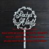 CUSTOM WEDDING CAKE TOPPER PERSONALIZED WITH YOUR NAMES - The Suggestion Store
