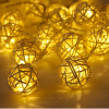 20 Rattan Ball Led String Fairy Lights Wedding Decor - The Suggestion Store