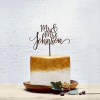 Cute Wedding Cake Topper MR MRS surname - The Suggestion Store