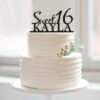 Sweet 16 Cake Topper, Personalized Birthday Cake Topper - The Suggestion Store