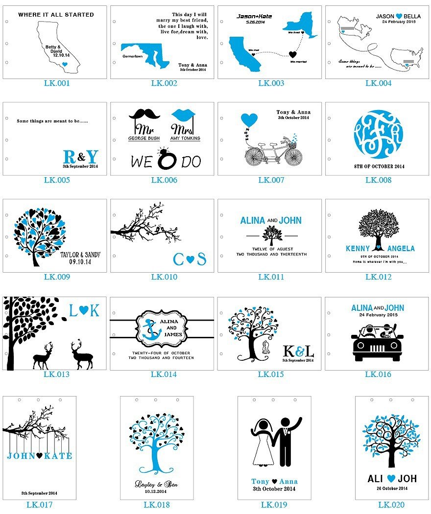 Personalized Wedding guest book - The Suggestion Store