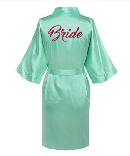 Custom Satin Silk robes Gown Wedding Bride - The Suggestion Store
