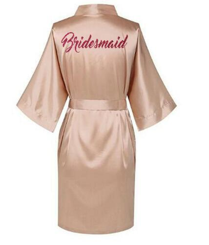 Custom Satin Silk robes Gown Wedding Bride - The Suggestion Store