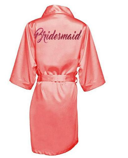 Custom Satin Silk robes Gown Wedding Bride - The Suggestion Store