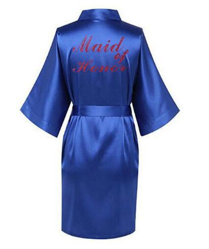 Custom Satin Silk robes Gown Wedding Bride - The Suggestion Store