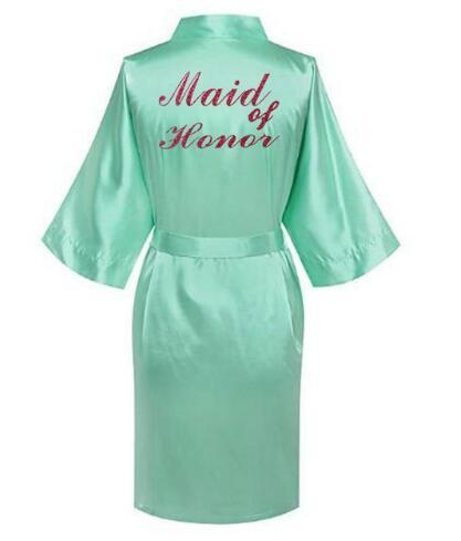 Custom Satin Silk robes Gown Wedding Bride - The Suggestion Store