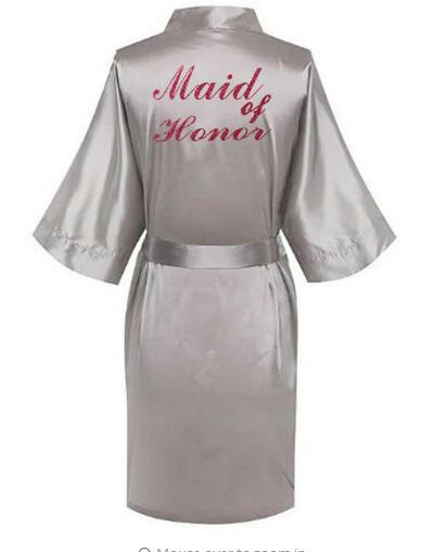 Custom Satin Silk robes Gown Wedding Bride - The Suggestion Store
