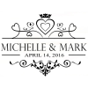 Wedding Floor Vinyl Sticker, Party Decor Custom Name & Date - The Suggestion Store