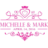 Wedding Floor Vinyl Sticker, Party Decor Custom Name & Date - The Suggestion Store
