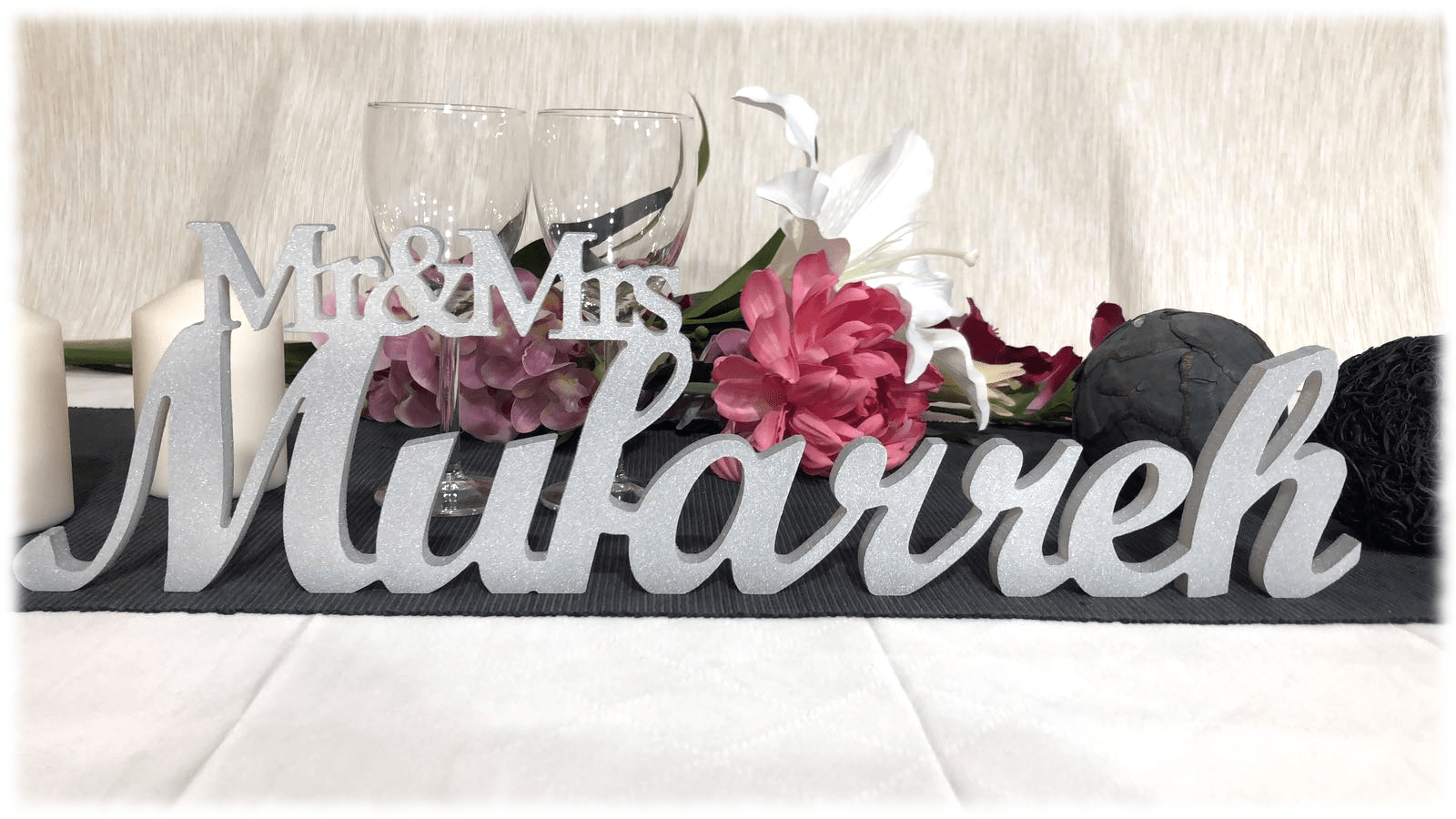 Wedding Centerpiece Decoration Custom MR & MRS - The Suggestion Store
